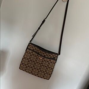 Signature Brown Crossbody Bag